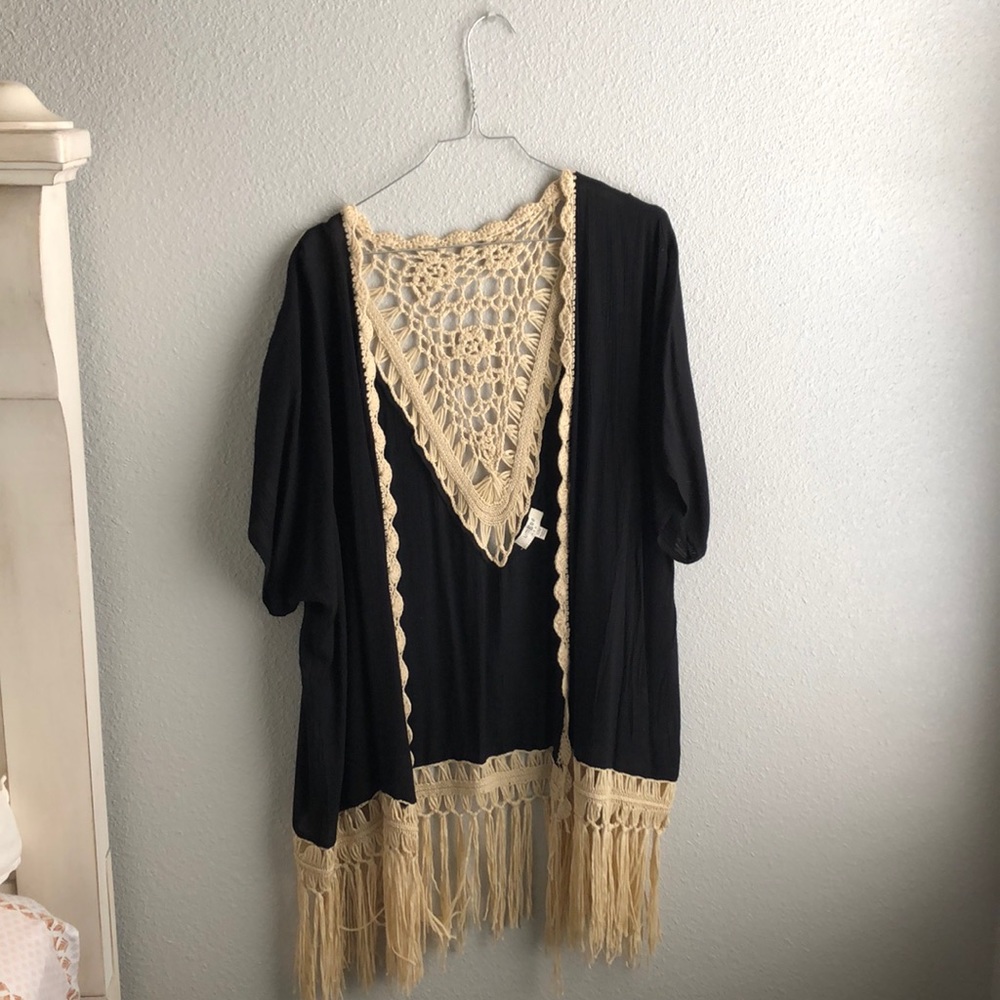 Black Boho Cardigan
